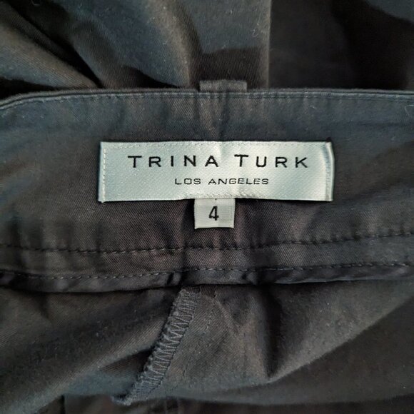 Trina Turk Dress Pants Trousers Black 4 - Picture 3 of 4